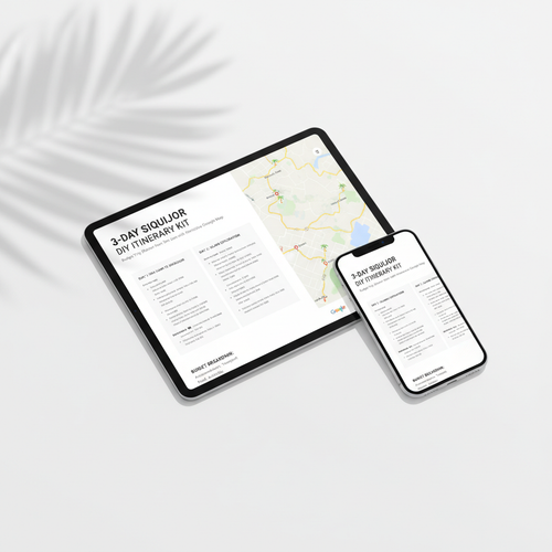 3-Day Siquijor DIY Itinerary Kit Mockup