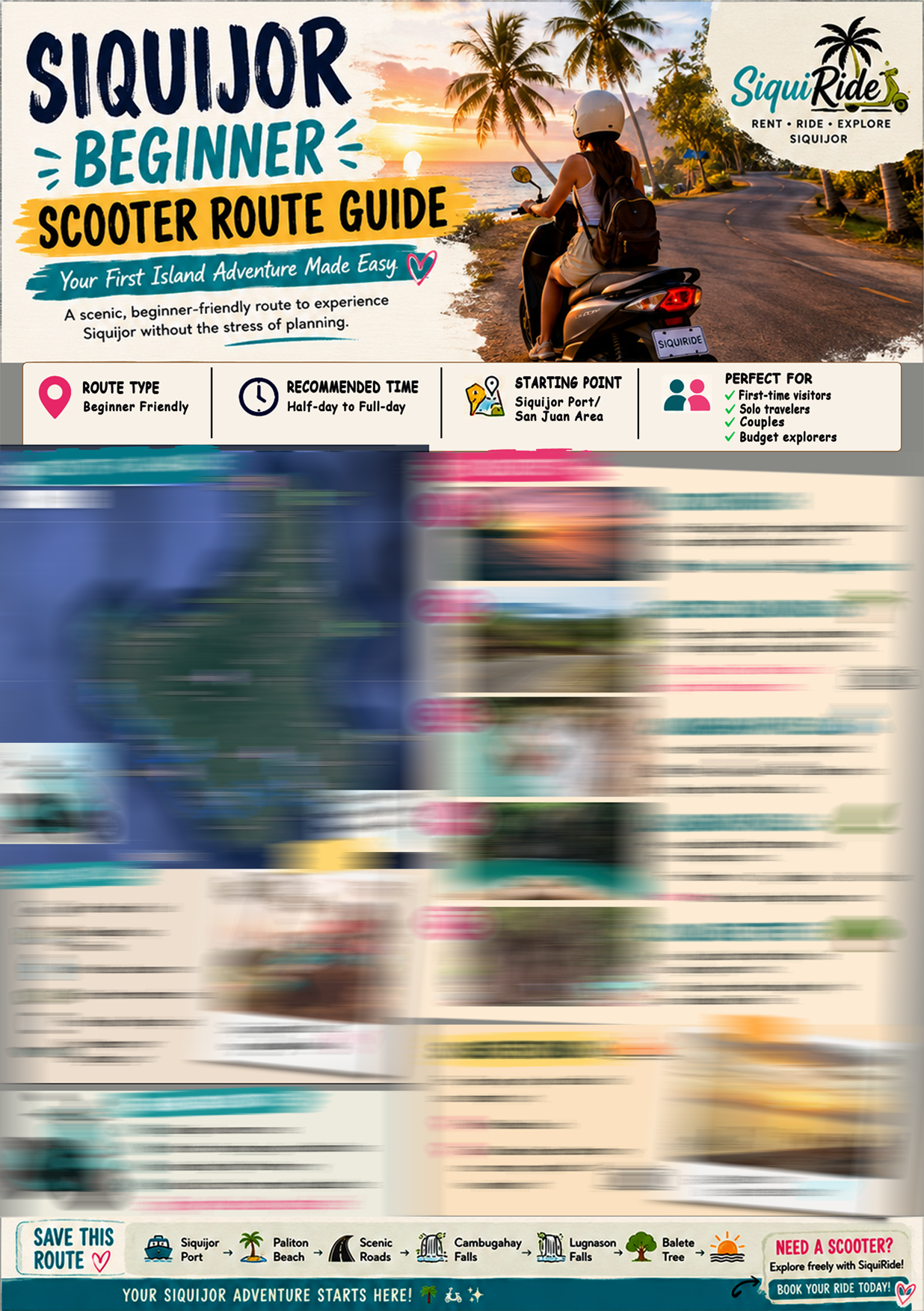 Siquijor Beginner Scooter Route Guide 🛵🌴