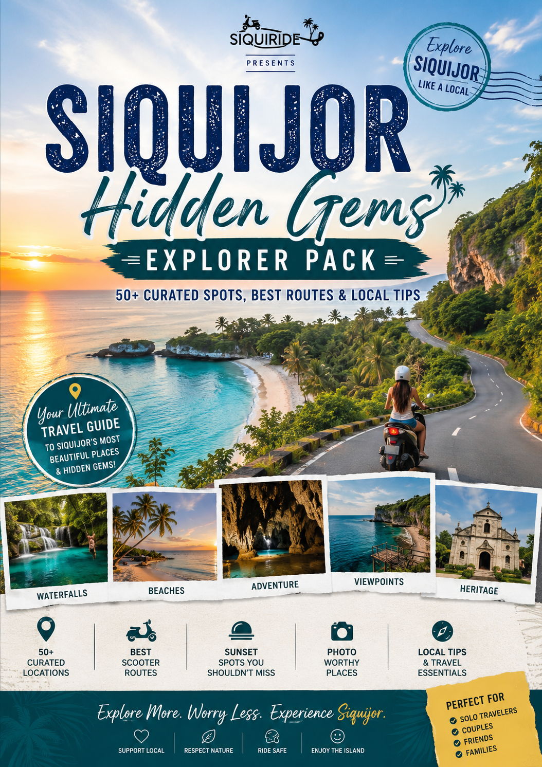 Siquijor Hidden Gems Explorer Pack 🏝️ | 50+ Curated Spots + Scooter Routes + Local Travel Guide
