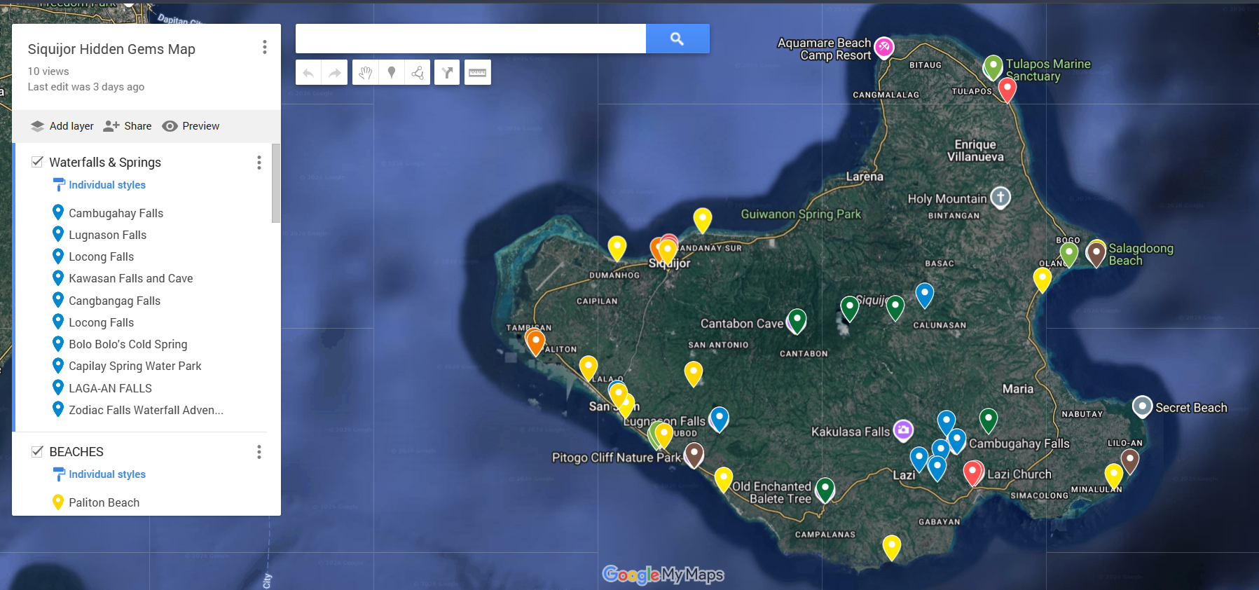 Siquijor Hidden Gems Explorer Pack 🏝️ | 50+ Curated Spots + Scooter Routes + Local Travel Guide