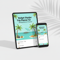 Budget Siquijor Trip Planner Mockup