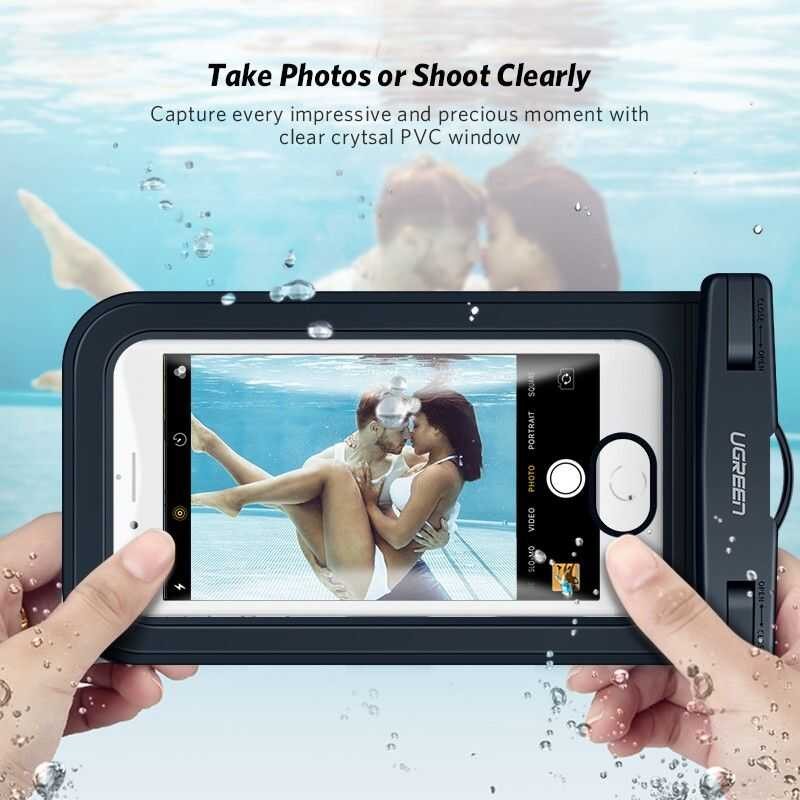 Ce A UGREEN Inch Waterproof Cellphone Bag Universal Durable Underwater Dry For Phone