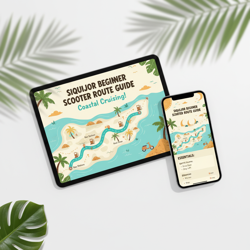Siquijor Beginner Scooter Route Guide Mockup