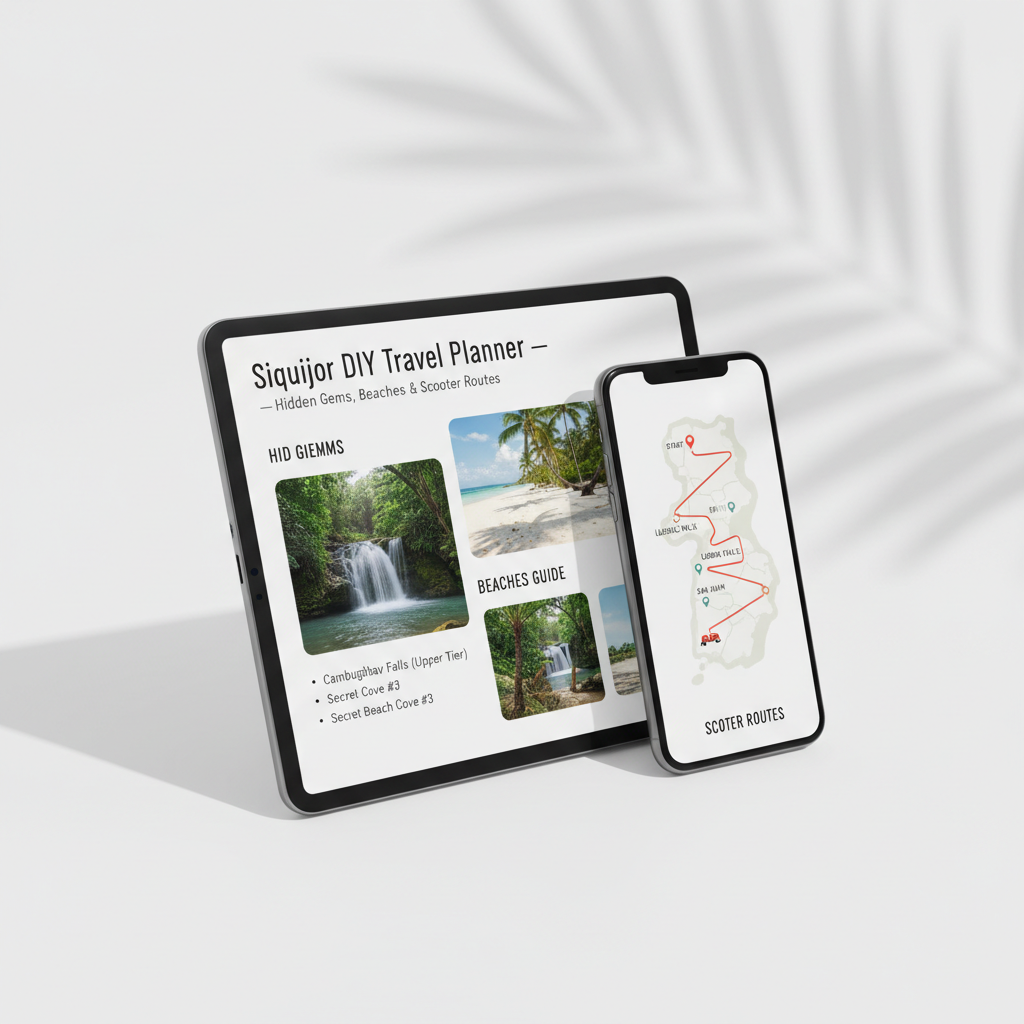 Siquijor DIY Travel Planner Mockup